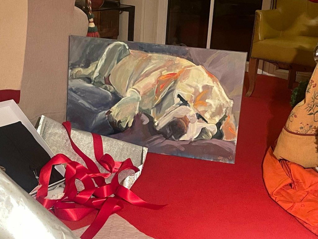 Herta, Auftragswerk, Geschenk, ausgepackt