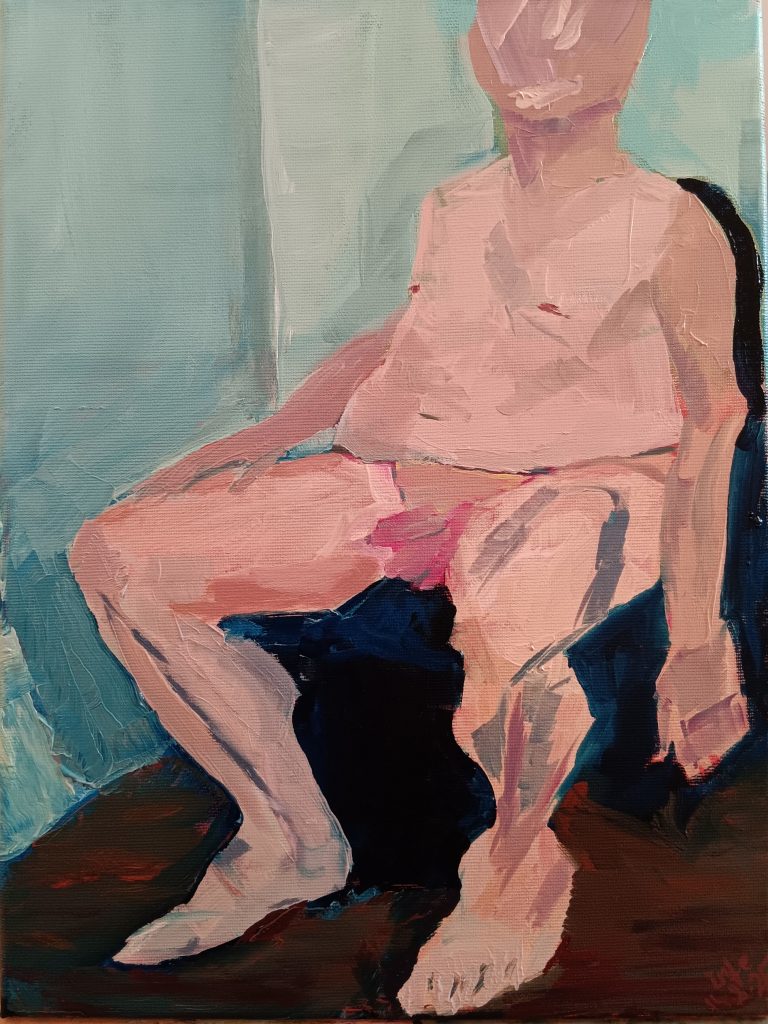 Ölgemälde, oil painting, nude painting, Aktgemälde